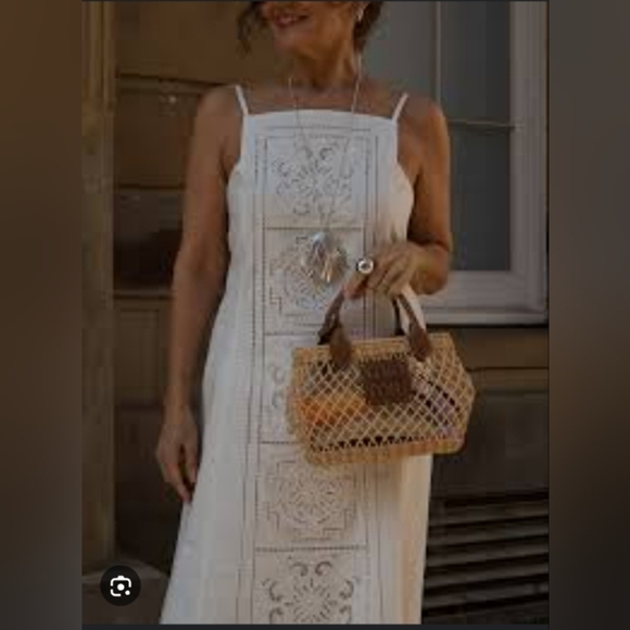 Zara Dresses & Skirts - Zara ZW Collection Embroidered Linen Dress